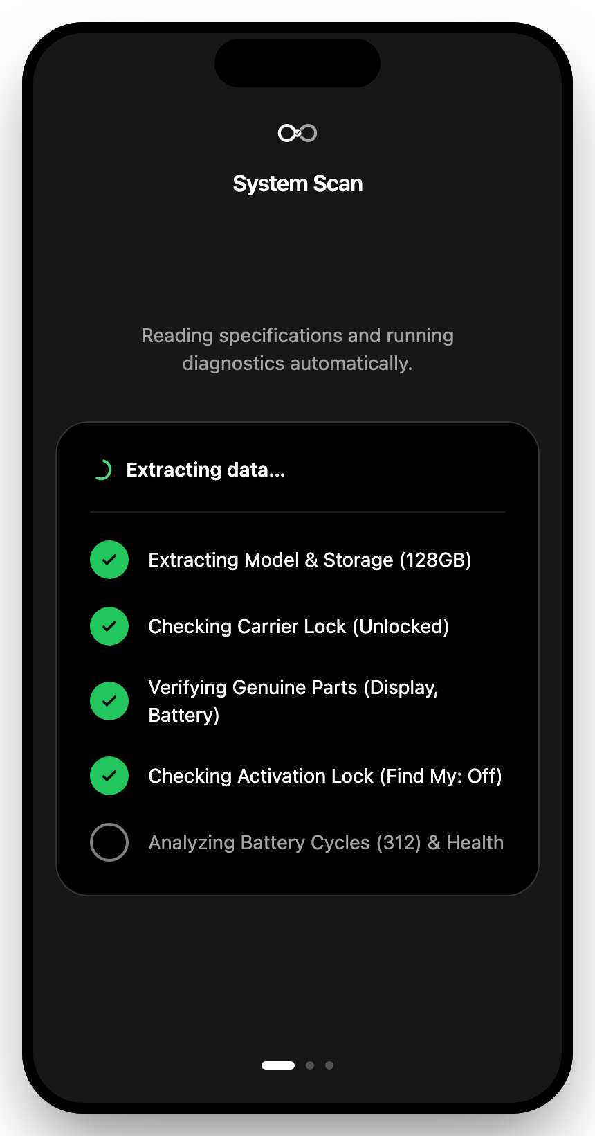 Varmistettu mobile system scan